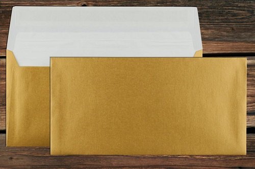 Briefumschläge DIN lang mit Seidenfutter haftklebend
