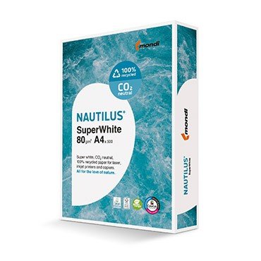Recyclingpapier A4 & A3 - NAUTILUS® SuperWhite - FSC® - 80g