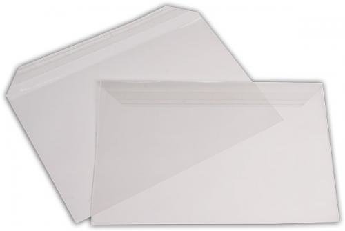 Briefumschlag transparent Polypropylen C5 haftklebend