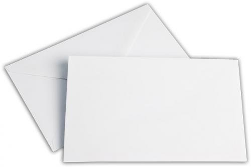 Briefumschlag 120x185mm ohne Fenster weiss 100g